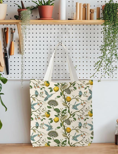 Floral Tote Bag, Floral Canvas Tote Bags for Women, Floral Gifts