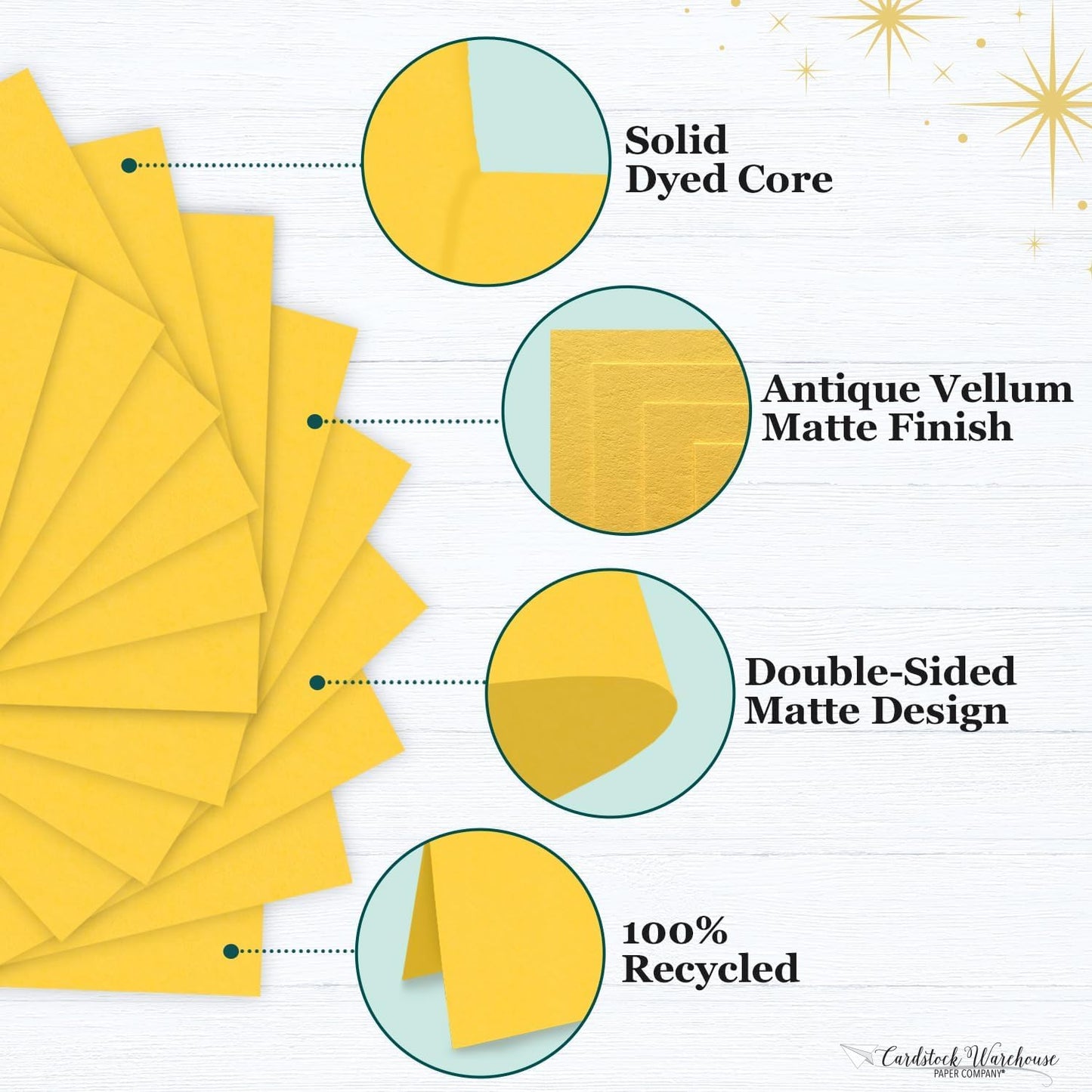 Pop-Tone Lemon Drop Yellow Cardstock Paper – 25 Sheets, 12 x 12" - 100 lb / 270 GSM Premium Yellow Card Stock for Die-cutting, Crafts, Scrapbooking, Card Making and DIY Projects
