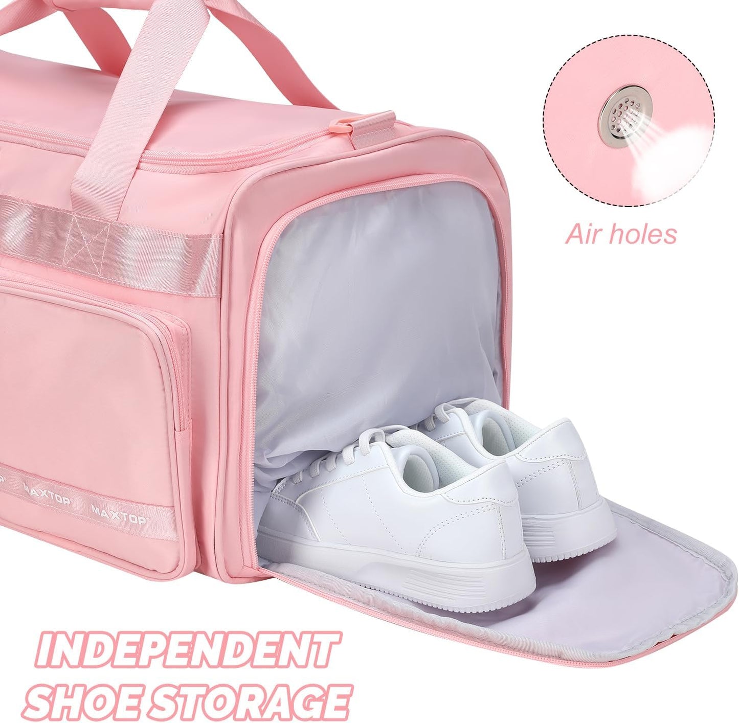 Large Gym Bag for Women Men Travel Duffle Bag With Shoe Compartment | Shoe Compartment,Dry and Wet Separation,Large Capacity Overnight Bag for Yoga Travel Weekend Dance