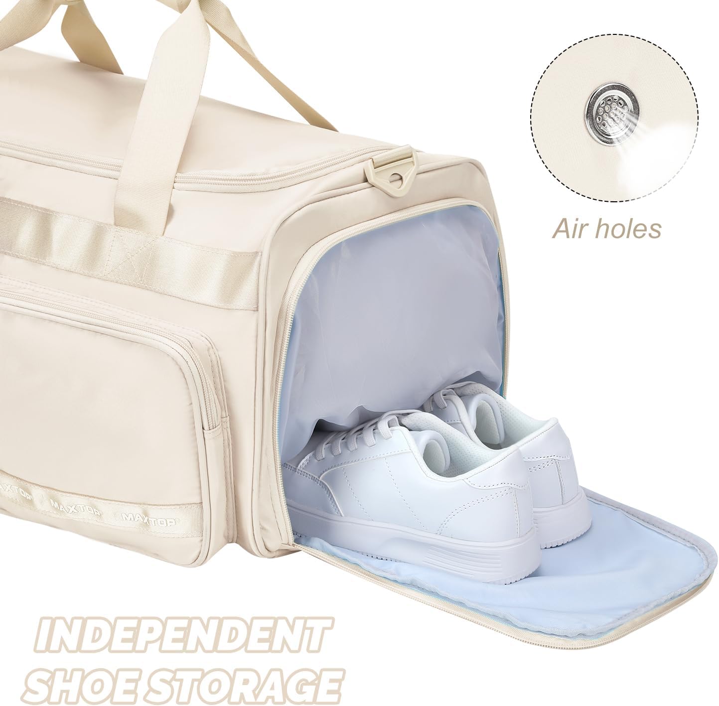 Large Gym Bag for Women Men Travel Duffle Bag With Shoe Compartment | Shoe Compartment,Dry and Wet Separation,Large Capacity Overnight Bag for Yoga Travel Weekend Dance