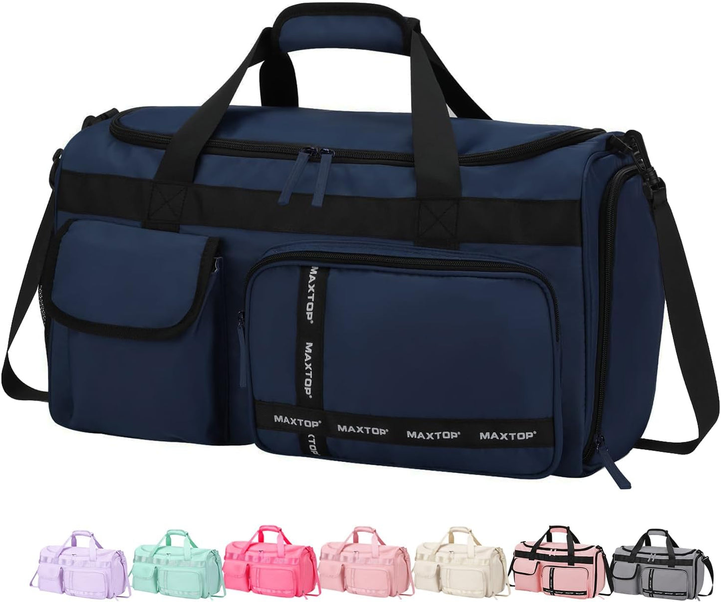 Large Gym Bag for Women Men Travel Duffle Bag With Shoe Compartment | Shoe Compartment,Dry and Wet Separation,Large Capacity Overnight Bag for Yoga Travel Weekend Dance