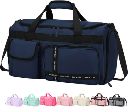 Large Gym Bag for Women Men Travel Duffle Bag With Shoe Compartment | Shoe Compartment,Dry and Wet Separation,Large Capacity Overnight Bag for Yoga Travel Weekend Dance