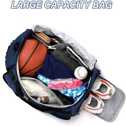 Large Gym Bag for Women Men Travel Duffle Bag With Shoe Compartment | Shoe Compartment,Dry and Wet Separation,Large Capacity Overnight Bag for Yoga Travel Weekend Dance