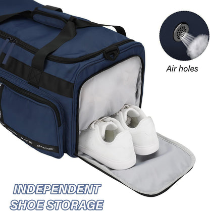 Large Gym Bag for Women Men Travel Duffle Bag With Shoe Compartment | Shoe Compartment,Dry and Wet Separation,Large Capacity Overnight Bag for Yoga Travel Weekend Dance