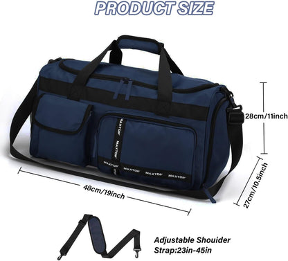 Large Gym Bag for Women Men Travel Duffle Bag With Shoe Compartment | Shoe Compartment,Dry and Wet Separation,Large Capacity Overnight Bag for Yoga Travel Weekend Dance