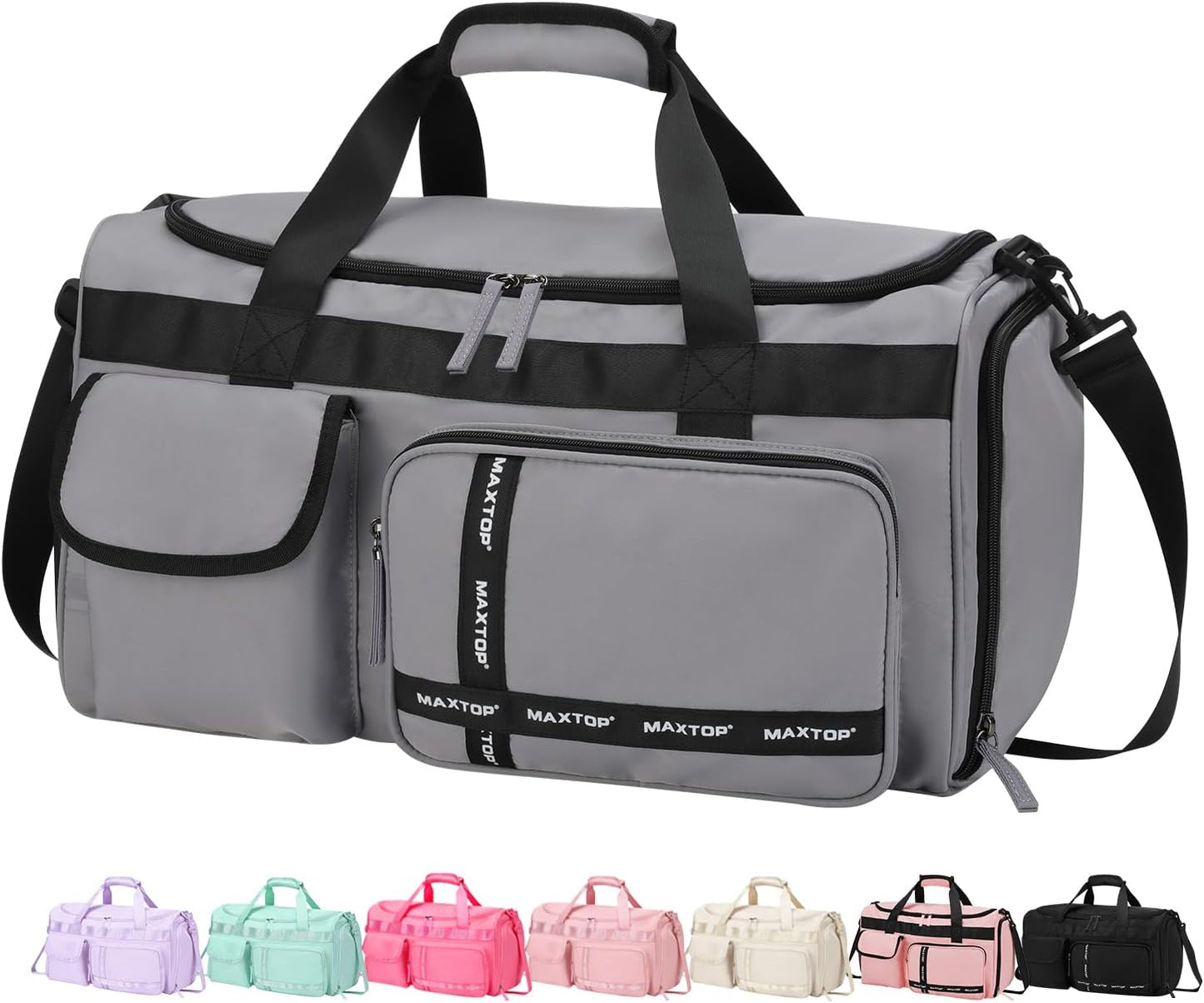 Large Gym Bag for Women Men Travel Duffle Bag With Shoe Compartment | Shoe Compartment,Dry and Wet Separation,Large Capacity Overnight Bag for Yoga Travel Weekend Dance
