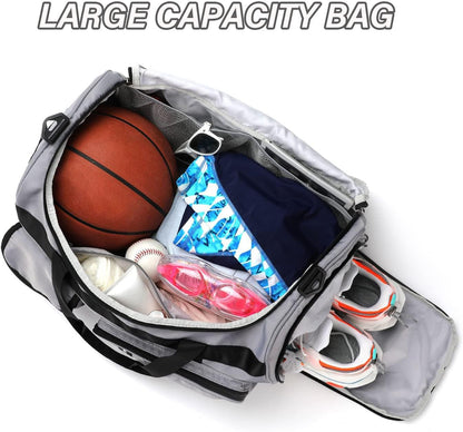 Large Gym Bag for Women Men Travel Duffle Bag With Shoe Compartment | Shoe Compartment,Dry and Wet Separation,Large Capacity Overnight Bag for Yoga Travel Weekend Dance