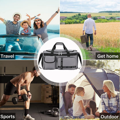 Large Gym Bag for Women Men Travel Duffle Bag With Shoe Compartment | Shoe Compartment,Dry and Wet Separation,Large Capacity Overnight Bag for Yoga Travel Weekend Dance