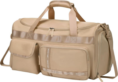 Large Gym Bag for Women Men Travel Duffle Bag With Shoe Compartment | Shoe Compartment,Dry and Wet Separation,Large Capacity Overnight Bag for Yoga Travel Weekend Dance