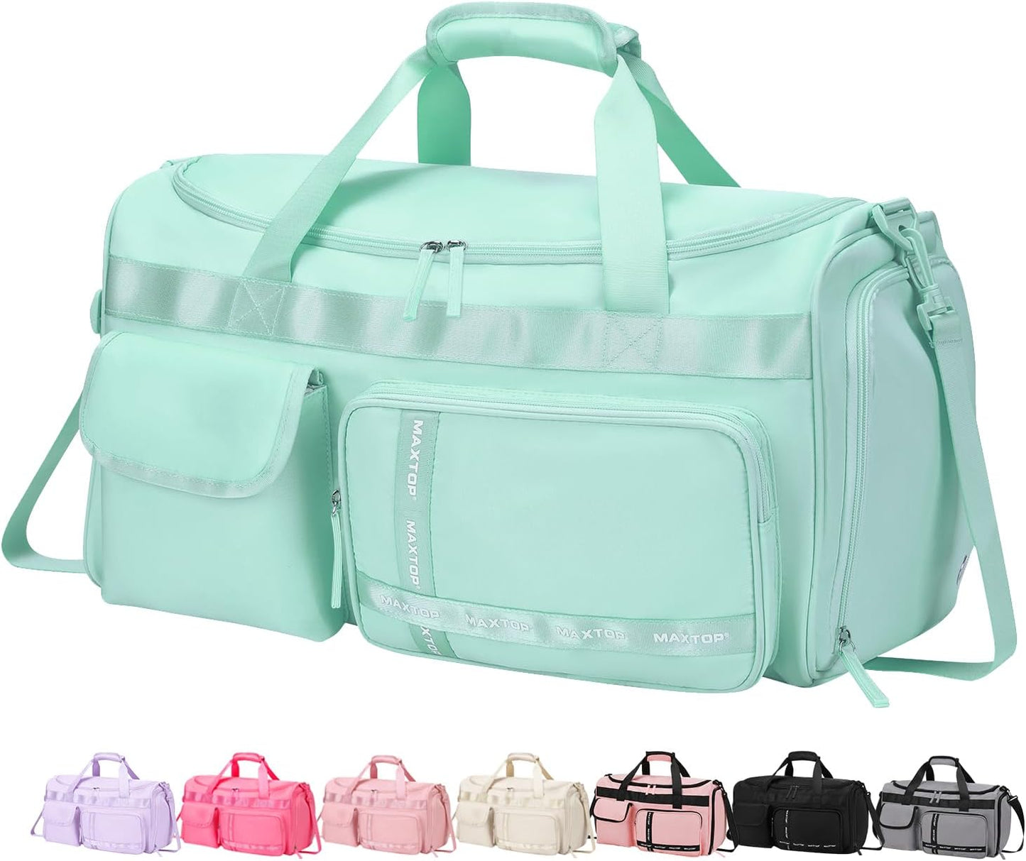Large Gym Bag for Women Men Travel Duffle Bag With Shoe Compartment | Shoe Compartment,Dry and Wet Separation,Large Capacity Overnight Bag for Yoga Travel Weekend Dance
