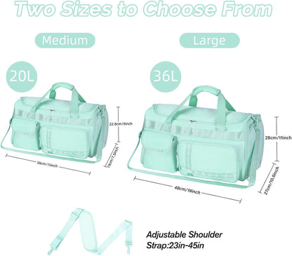Large Gym Bag for Women Men Travel Duffle Bag With Shoe Compartment | Shoe Compartment,Dry and Wet Separation,Large Capacity Overnight Bag for Yoga Travel Weekend Dance