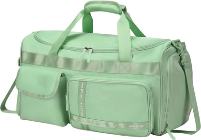 Large Gym Bag for Women Men Travel Duffle Bag With Shoe Compartment | Shoe Compartment,Dry and Wet Separation,Large Capacity Overnight Bag for Yoga Travel Weekend Dance