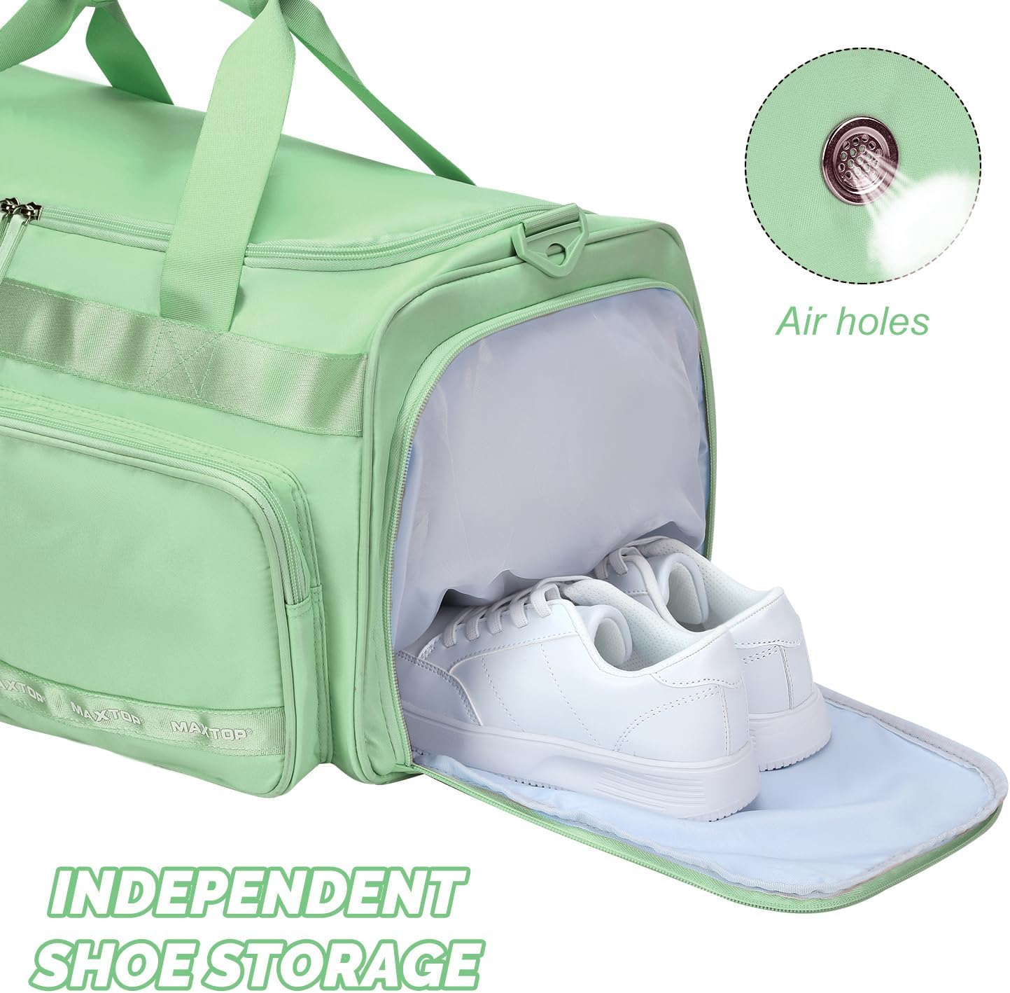 Large Gym Bag for Women Men Travel Duffle Bag With Shoe Compartment | Shoe Compartment,Dry and Wet Separation,Large Capacity Overnight Bag for Yoga Travel Weekend Dance