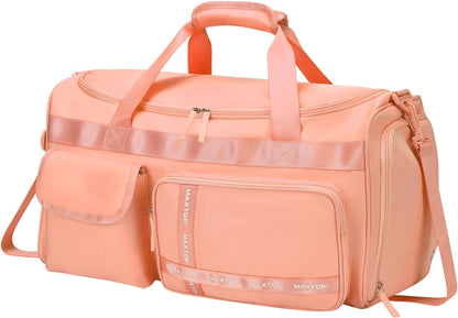 Large Gym Bag for Women Men Travel Duffle Bag With Shoe Compartment | Shoe Compartment,Dry and Wet Separation,Large Capacity Overnight Bag for Yoga Travel Weekend Dance