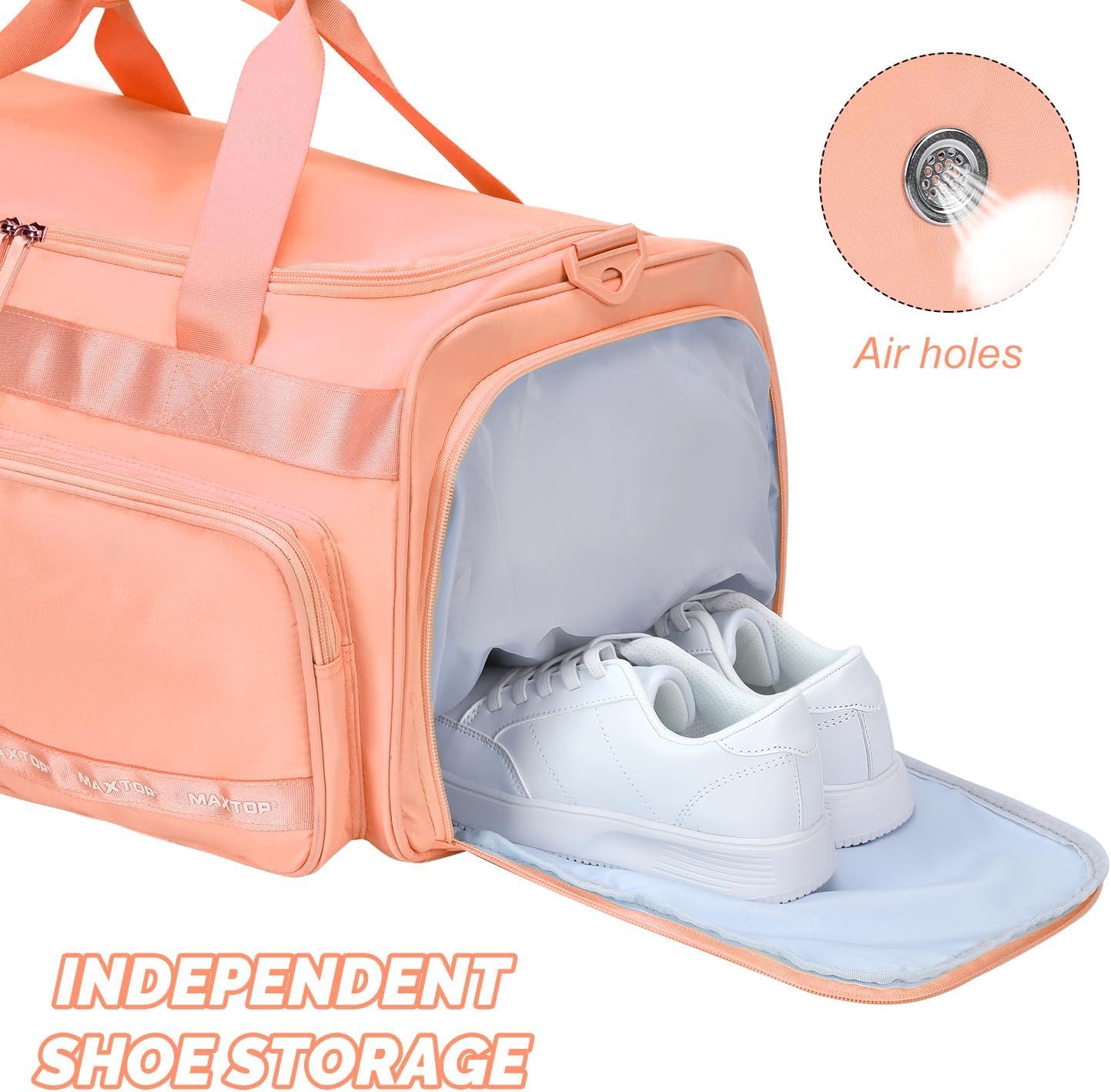 Large Gym Bag for Women Men Travel Duffle Bag With Shoe Compartment | Shoe Compartment,Dry and Wet Separation,Large Capacity Overnight Bag for Yoga Travel Weekend Dance