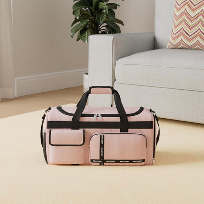 Large Gym Bag for Women Men Travel Duffle Bag With Shoe Compartment | Shoe Compartment,Dry and Wet Separation,Large Capacity Overnight Bag for Yoga Travel Weekend Dance