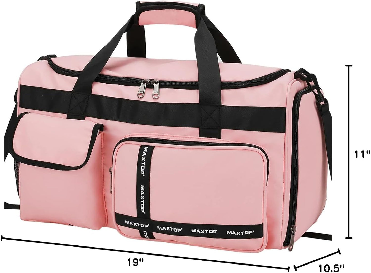 Large Gym Bag for Women Men Travel Duffle Bag With Shoe Compartment | Shoe Compartment,Dry and Wet Separation,Large Capacity Overnight Bag for Yoga Travel Weekend Dance
