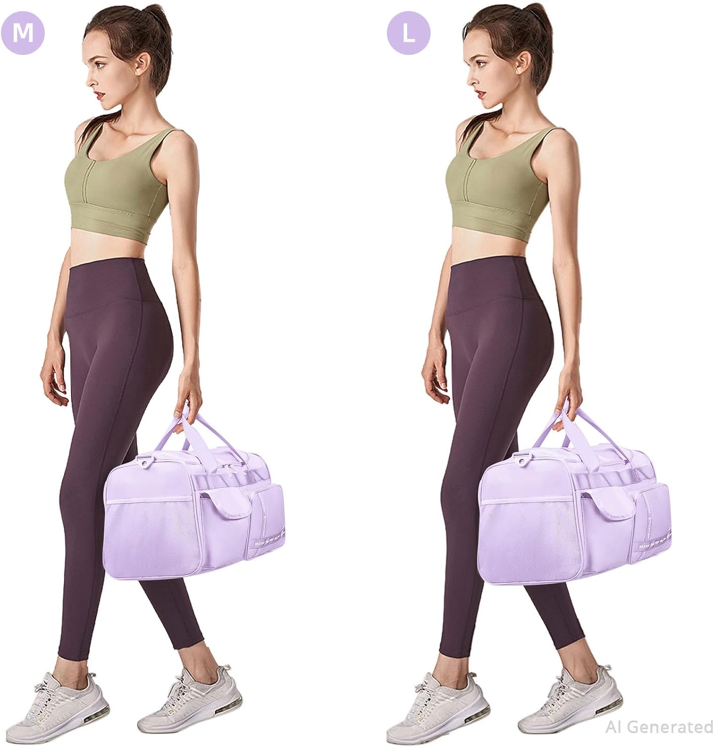 Large Gym Bag for Women Men Travel Duffle Bag With Shoe Compartment | Shoe Compartment,Dry and Wet Separation,Large Capacity Overnight Bag for Yoga Travel Weekend Dance