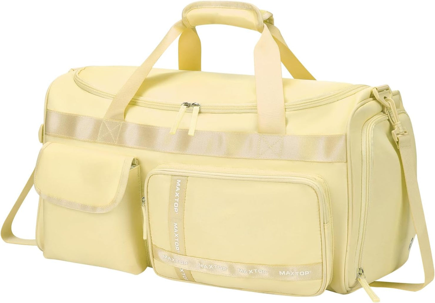 Large Gym Bag for Women Men Travel Duffle Bag With Shoe Compartment | Shoe Compartment,Dry and Wet Separation,Large Capacity Overnight Bag for Yoga Travel Weekend Dance