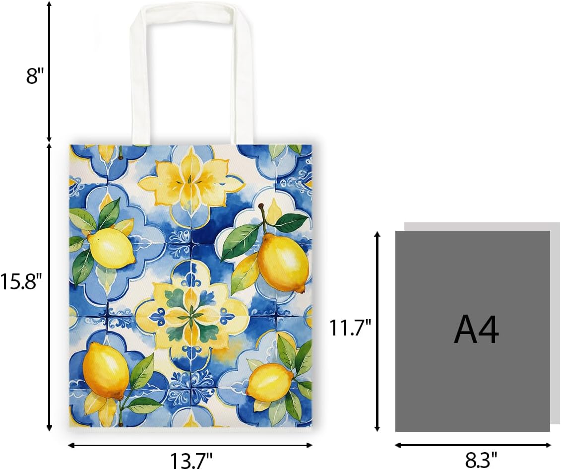 Canvas Tote Bag Spring Summer Flower Tote Bag Gift for Women Girls Friends Shopping Beach Vacation