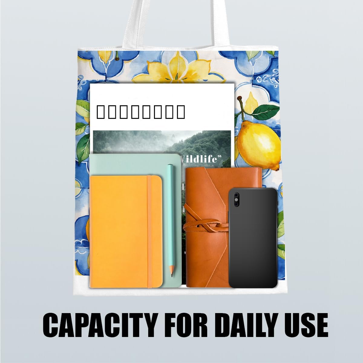 Canvas Tote Bag Spring Summer Flower Tote Bag Gift for Women Girls Friends Shopping Beach Vacation