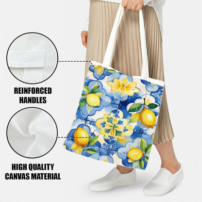 Canvas Tote Bag Spring Summer Flower Tote Bag Gift for Women Girls Friends Shopping Beach Vacation