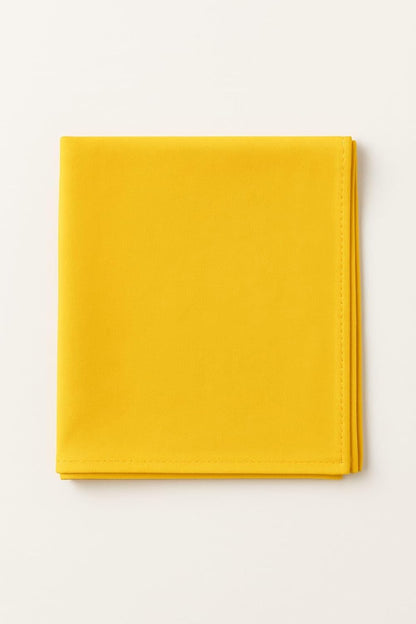 Yellow Cotton Cloth Napkins 18x18 Inches Set of 6 | Reusable Dining Table Napkins for Home, Kitchen, Restaurant & Parties