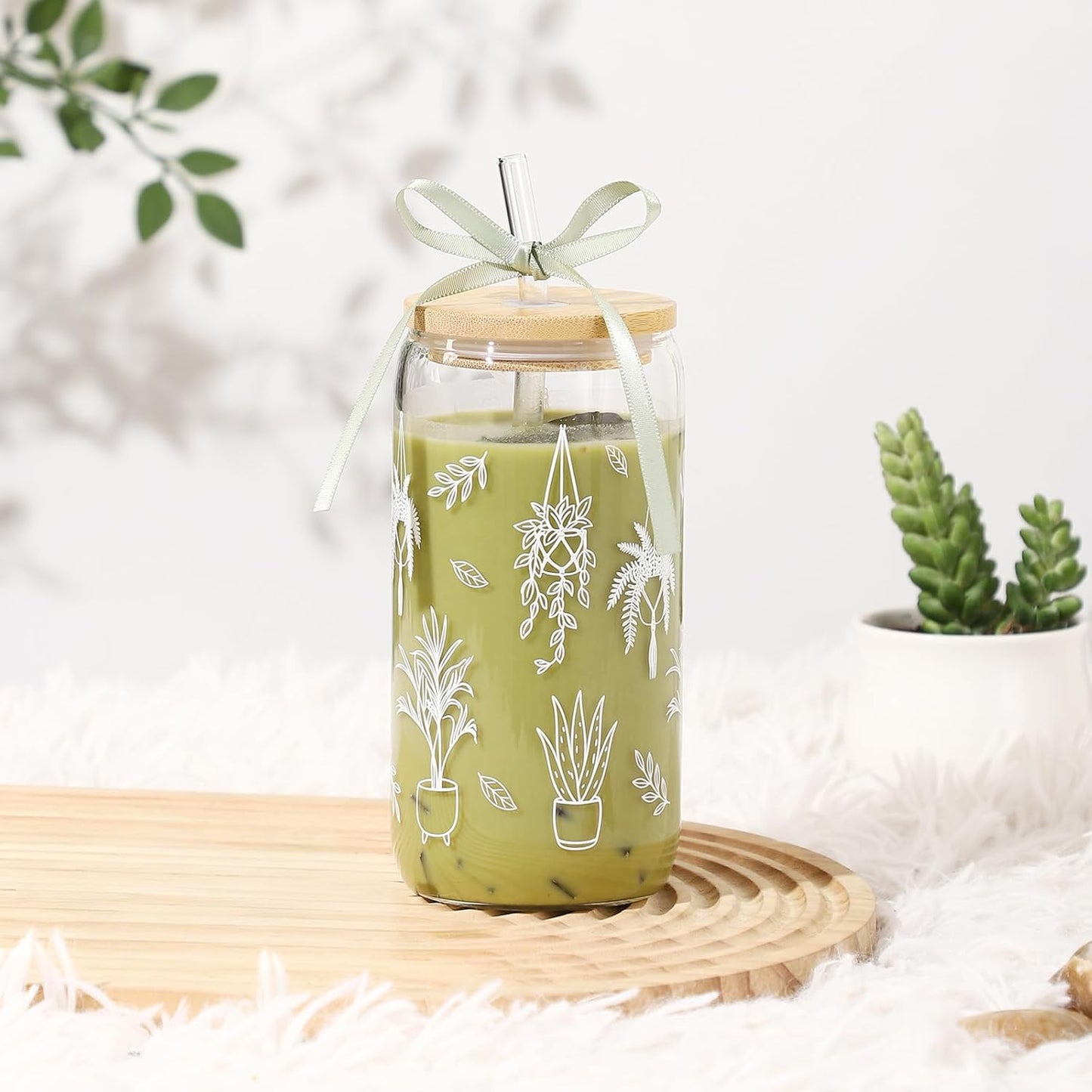 Lemon Glass Cups with Lid and Straw, Cute Lemon Gift for Women | Iced Coffee Tumbler Mug for Birthday Bridal Shower Wedding Summer Party Gift for Women Mom Friends Teen Girls Stuff 16oz