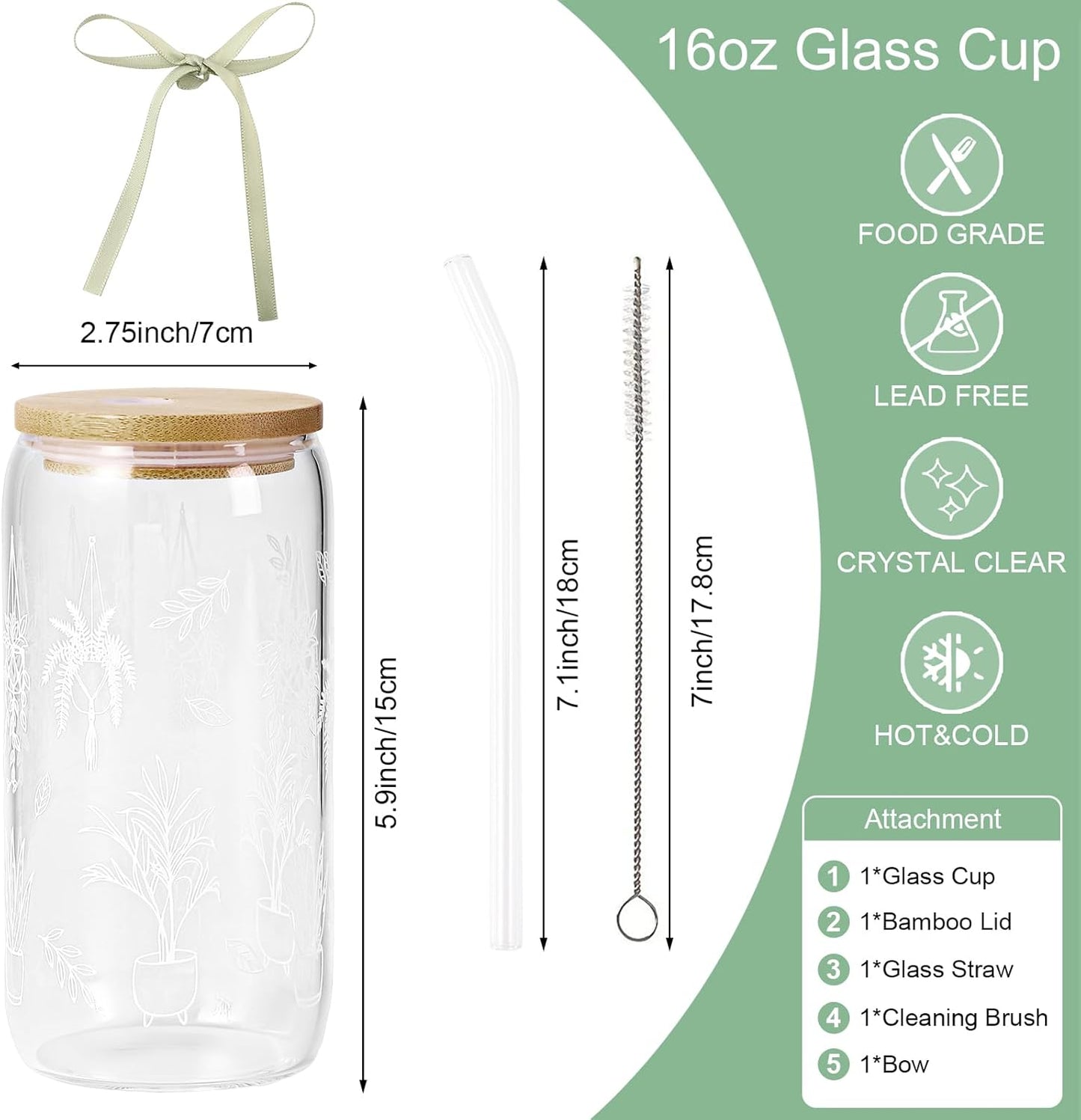 Lemon Glass Cups with Lid and Straw, Cute Lemon Gift for Women | Iced Coffee Tumbler Mug for Birthday Bridal Shower Wedding Summer Party Gift for Women Mom Friends Teen Girls Stuff 16oz