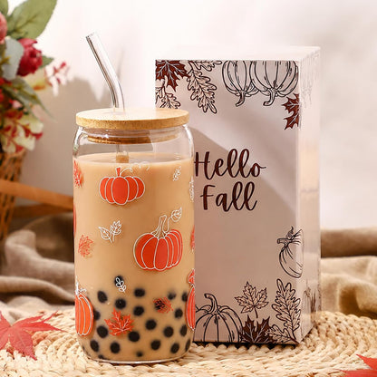 Lemon Glass Cups with Lid and Straw, Cute Lemon Gift for Women | Iced Coffee Tumbler Mug for Birthday Bridal Shower Wedding Summer Party Gift for Women Mom Friends Teen Girls Stuff 16oz
