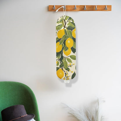 Lemon Plastic Bag Holder for Kitchen Essentials, Lemon Gifts for Women Mom | Summer Wall Mount Grocery Bag Holder for Plastic Bags, Washable Grocery Bags Storage Dispenser for Home Kitchen Decor