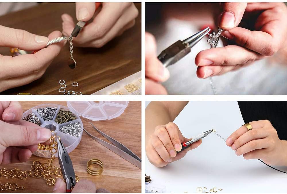 14k Gold Plated Jump Rings 900PCS 4/6/8/10 mm Gold Jump Rings Strong Open Ring Bulk for Necklace Bracelet Earrings Jewelry Making | 4/6/8/10 MM Gold Jump Rings Brass Sturdy Open Jump Ring for Necklace Bracelet Jewelry Making（100 PCS）