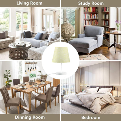 Goldenrod Yellow Table Lamp Glitter Bedside Lamps LED Night Light with USB Charging Port Dimmable for Bedrooms, Living Rooms,Kids Room, Study Rooms, Offices, Dorm