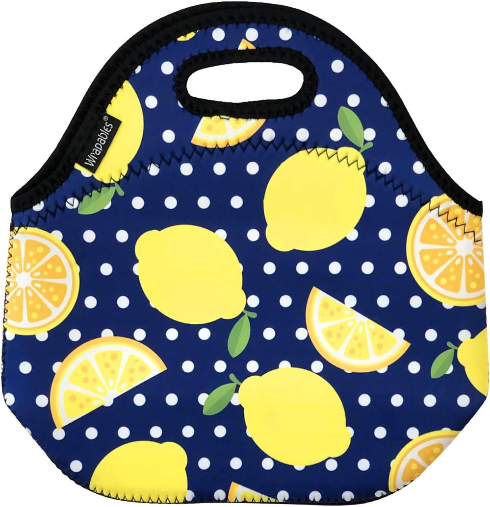 ® Insulated Neoprene Lunch Bag, Lemons