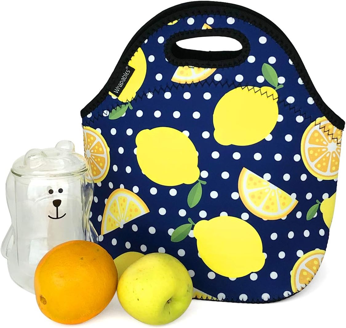 ® Insulated Neoprene Lunch Bag, Lemons