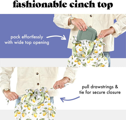 Cromwell Cinch Lunch Bag for Women | Insulated Lunch Box with Containers
