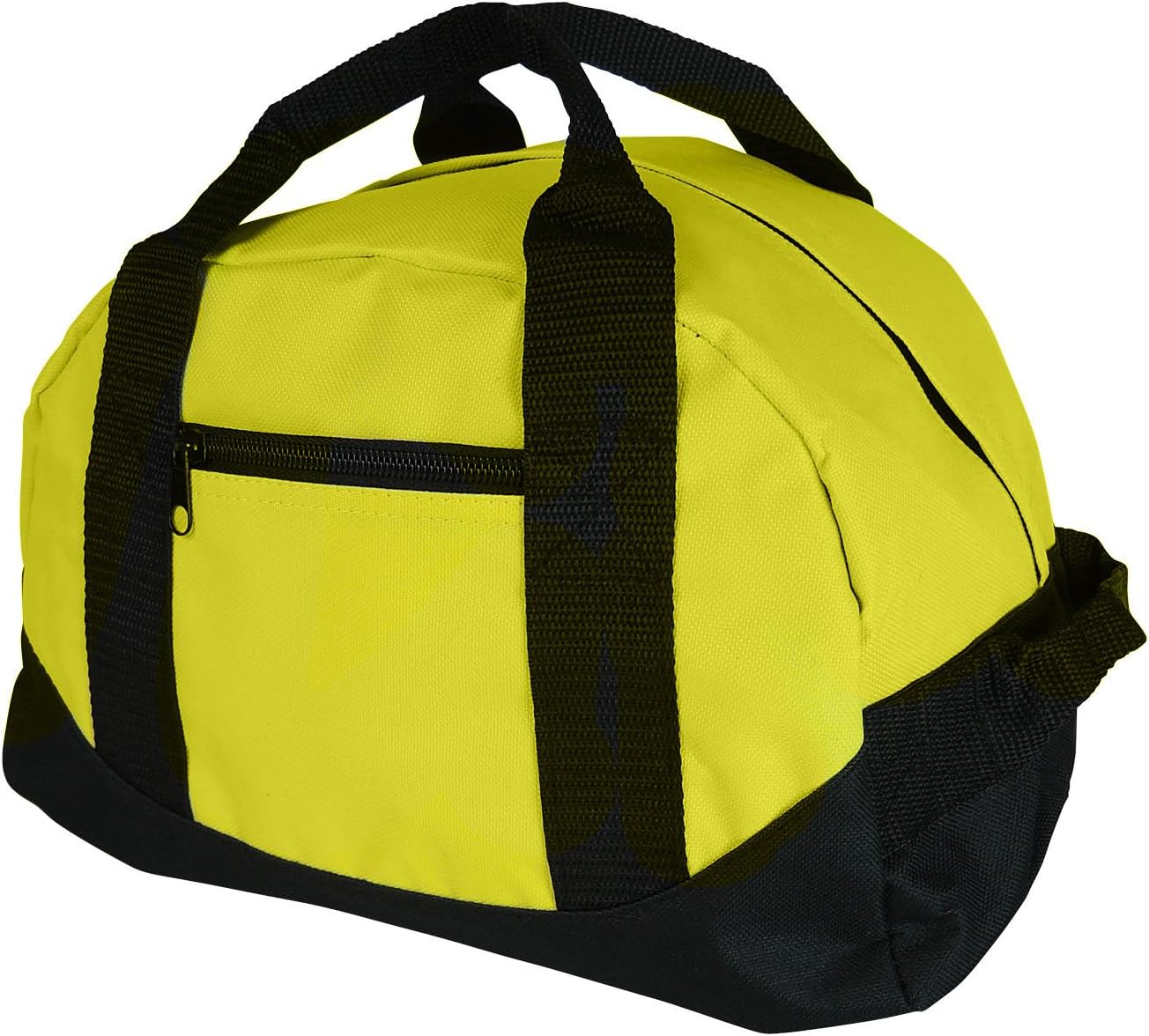 Duffle Bag, Gym, Travel Bag Two Tone (Yellow - small (14" x 8.5" x 8.5"))