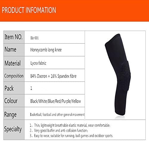 Knee Pads Compression Leg Sleeve Knee Sleeve for All Sports Wrestling Protector Gear, 1PC Knee Pad (S,Yellow)
