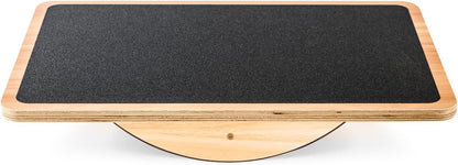 Wooden Balance Board, Basic Rocker or Advanced 360° Wobble | Beginner-to-Advanced Options, Non-Slip Surface, Ankle Rehab, Physical Therapy, Core Stability and Balance Training