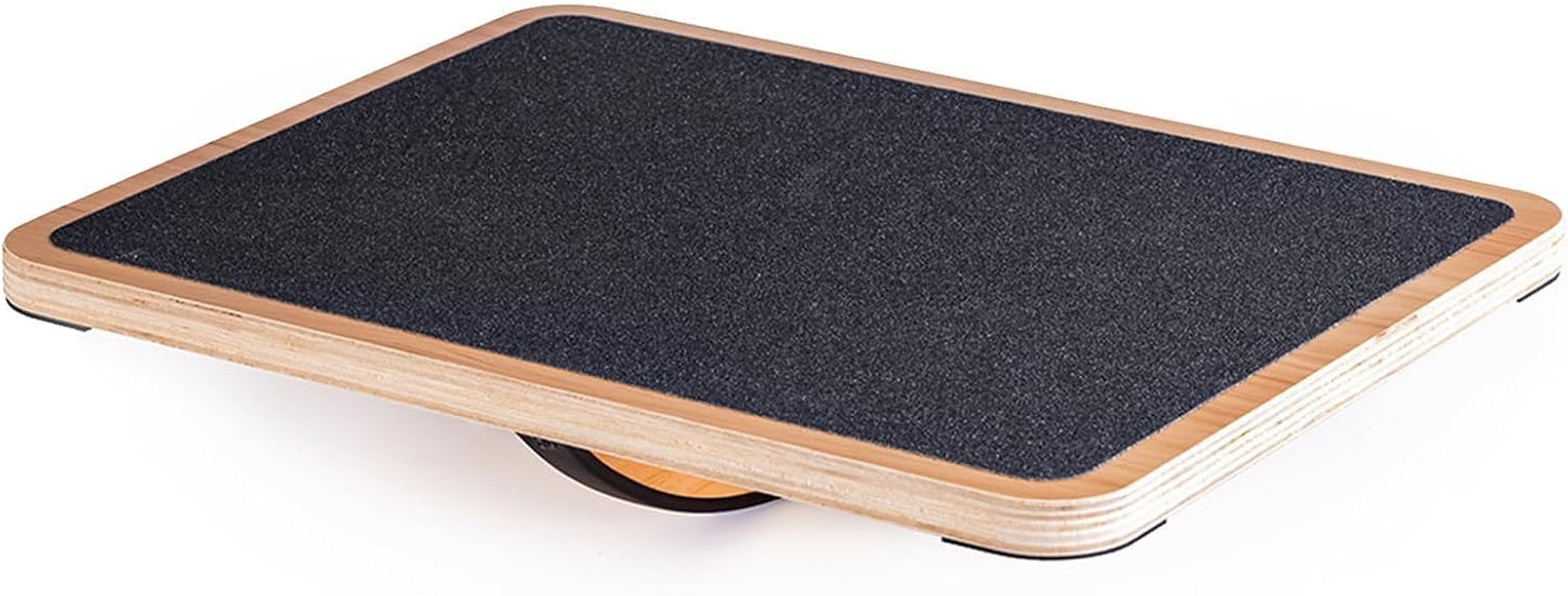 Wooden Balance Board, Basic Rocker or Advanced 360° Wobble | Beginner-to-Advanced Options, Non-Slip Surface, Ankle Rehab, Physical Therapy, Core Stability and Balance Training