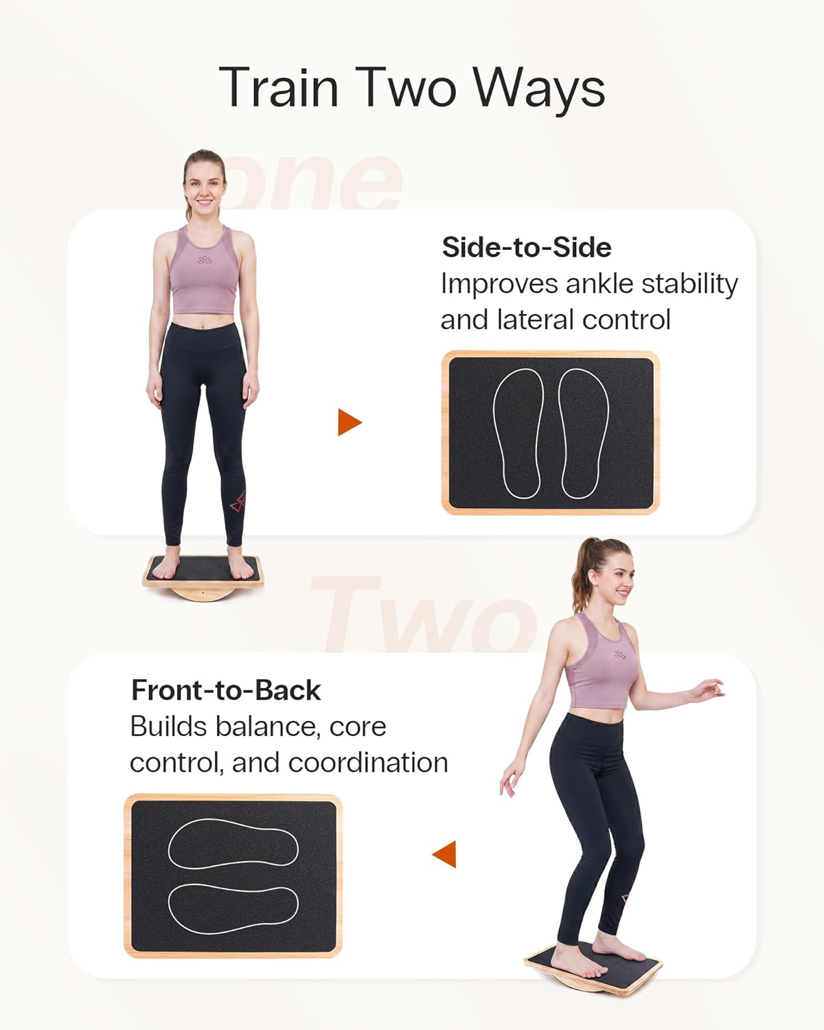 Wooden Balance Board, Basic Rocker or Advanced 360° Wobble | Beginner-to-Advanced Options, Non-Slip Surface, Ankle Rehab, Physical Therapy, Core Stability and Balance Training