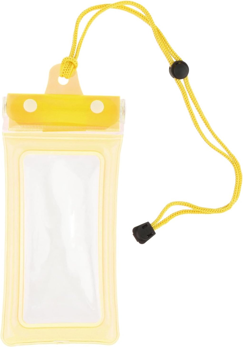 Waterproof Phone Pouch, Dry Bag, Touch Screen Phone Holder with Lanyard, Waterproof Phone Case for Pool Snorkeling Beach, Yellow