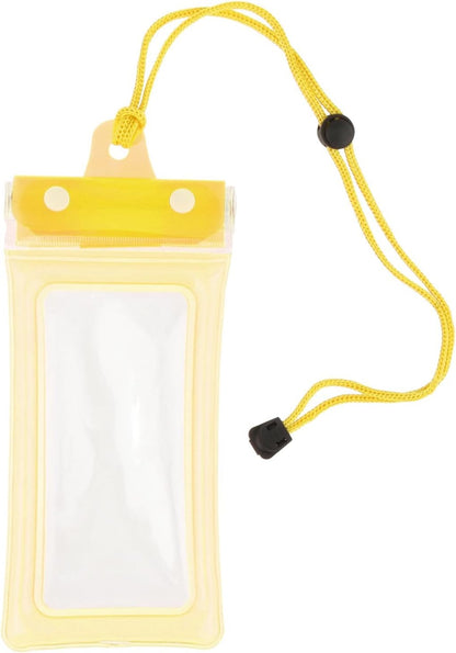 Waterproof Phone Pouch, Dry Bag, Touch Screen Phone Holder with Lanyard, Waterproof Phone Case for Pool Snorkeling Beach, Yellow