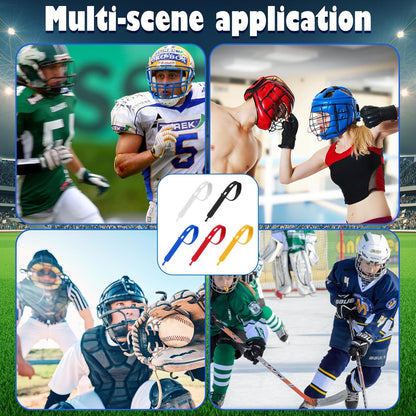 20 Pcs Football Mouth Guard Tether Only Universal Replacement Strap for Mouth Guard for Football Boxing Taekwondo Hockey Basketball Rugby Matches Helmet