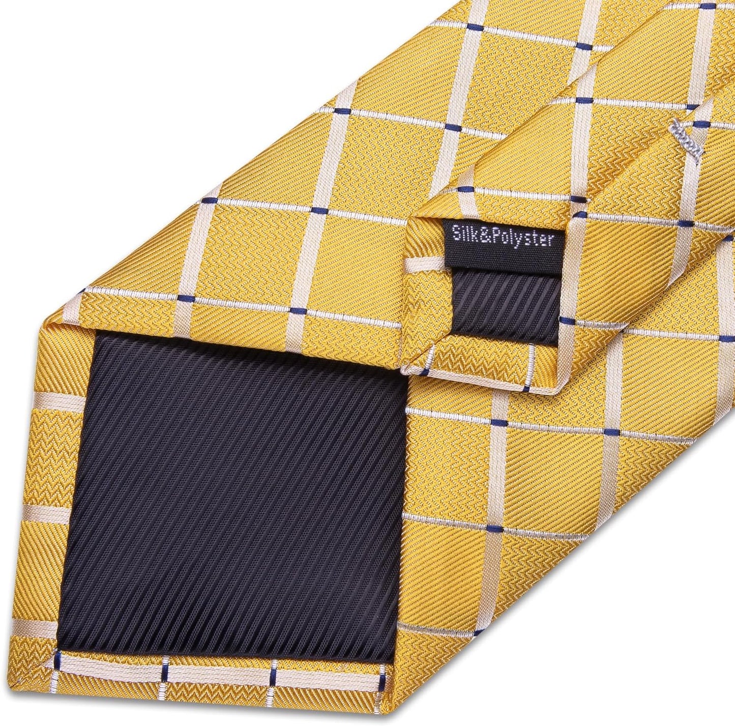 Plaid Necktie Mens Elegant Silk Tie Sets In Gift Box | 5PCS,Plaid Ties for Men,Silky Smooth,Versatile Accessory,Pocket Square,Cufflinks,Formal,Business,Wedding,Ceremonies,Prom