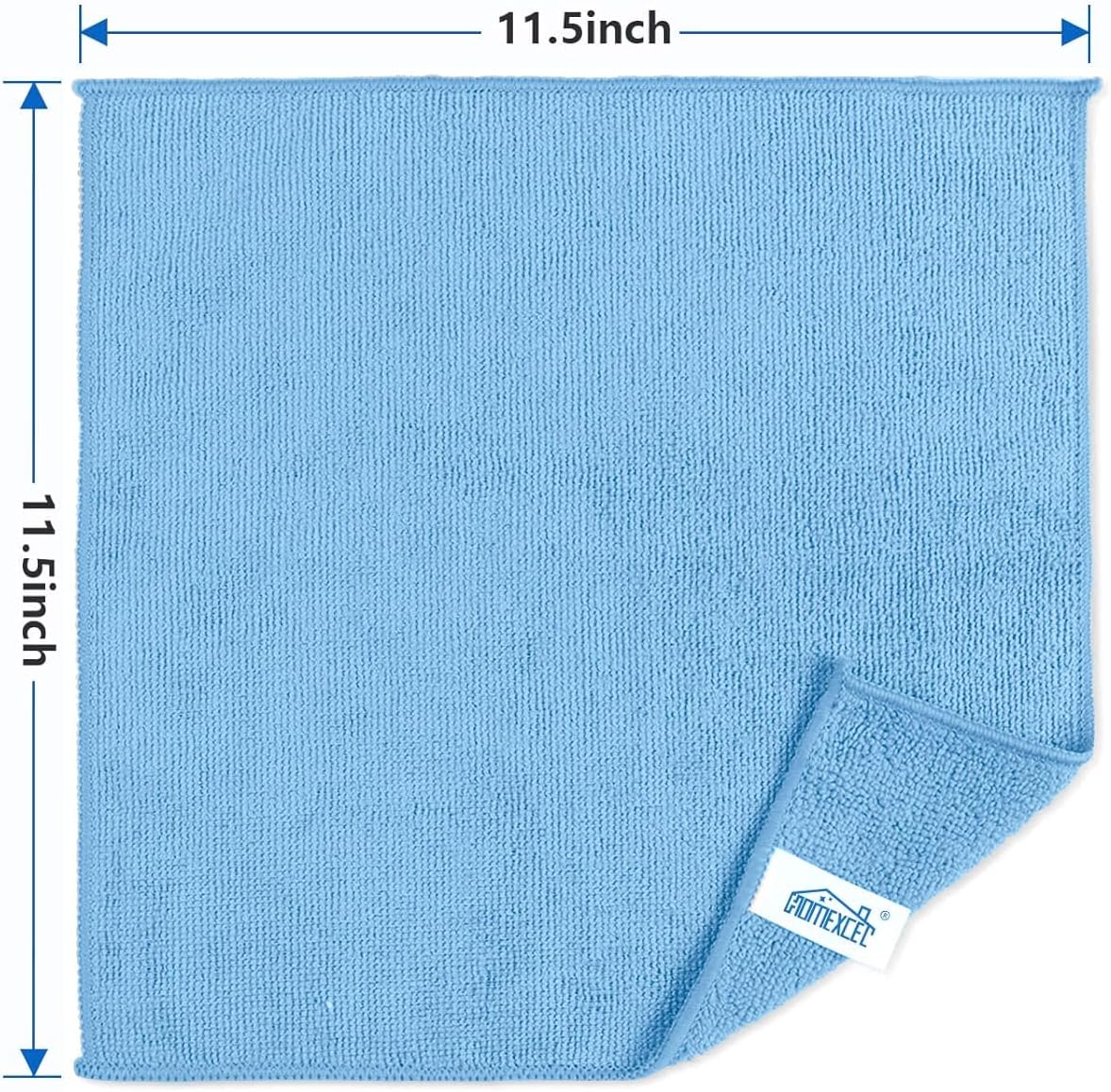 Yellow Microfiber Cleaning Cloth, 12 Pack Premium Microfiber Towels for Cars, Lint Free, Highly Absorbent, Reusable Cleaning Rags for Car, Household, Kitchen, Window, 11.5"X11.5"