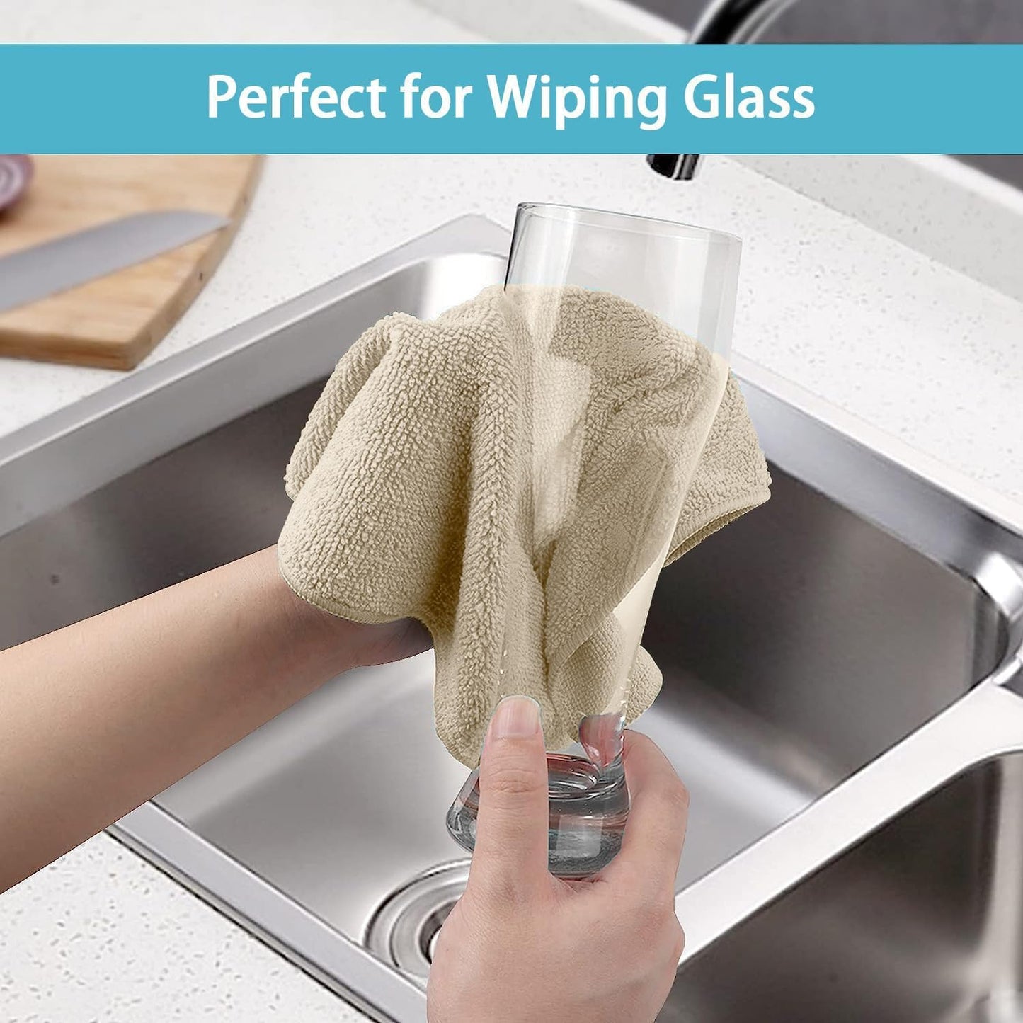 Yellow Microfiber Cleaning Cloth, 12 Pack Premium Microfiber Towels for Cars, Lint Free, Highly Absorbent, Reusable Cleaning Rags for Car, Household, Kitchen, Window, 11.5"X11.5"
