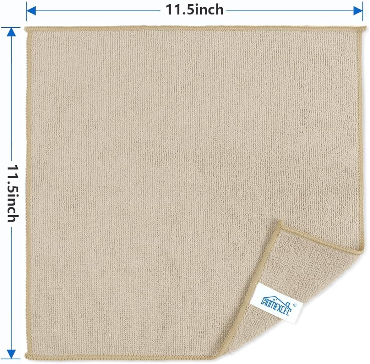 Yellow Microfiber Cleaning Cloth, 12 Pack Premium Microfiber Towels for Cars, Lint Free, Highly Absorbent, Reusable Cleaning Rags for Car, Household, Kitchen, Window, 11.5"X11.5"