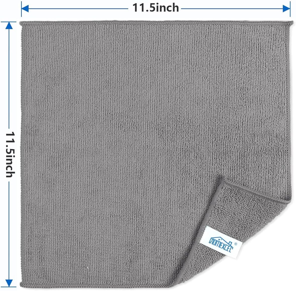Yellow Microfiber Cleaning Cloth, 12 Pack Premium Microfiber Towels for Cars, Lint Free, Highly Absorbent, Reusable Cleaning Rags for Car, Household, Kitchen, Window, 11.5"X11.5"