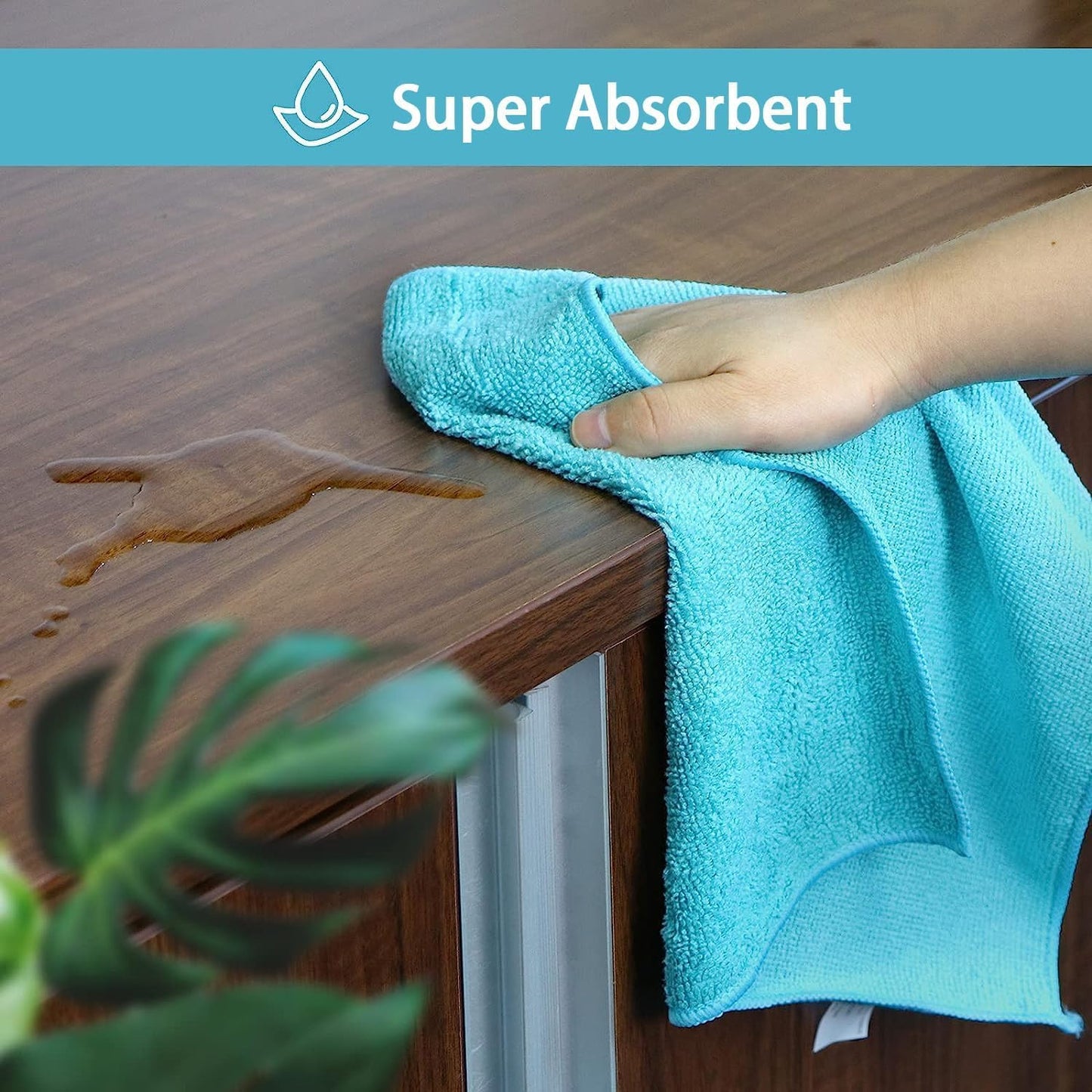 Yellow Microfiber Cleaning Cloth, 12 Pack Premium Microfiber Towels for Cars, Lint Free, Highly Absorbent, Reusable Cleaning Rags for Car, Household, Kitchen, Window, 11.5"X11.5"